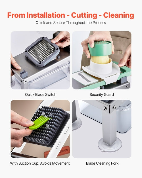 Vegetable Chopper Mandoline Slicer All-in-1